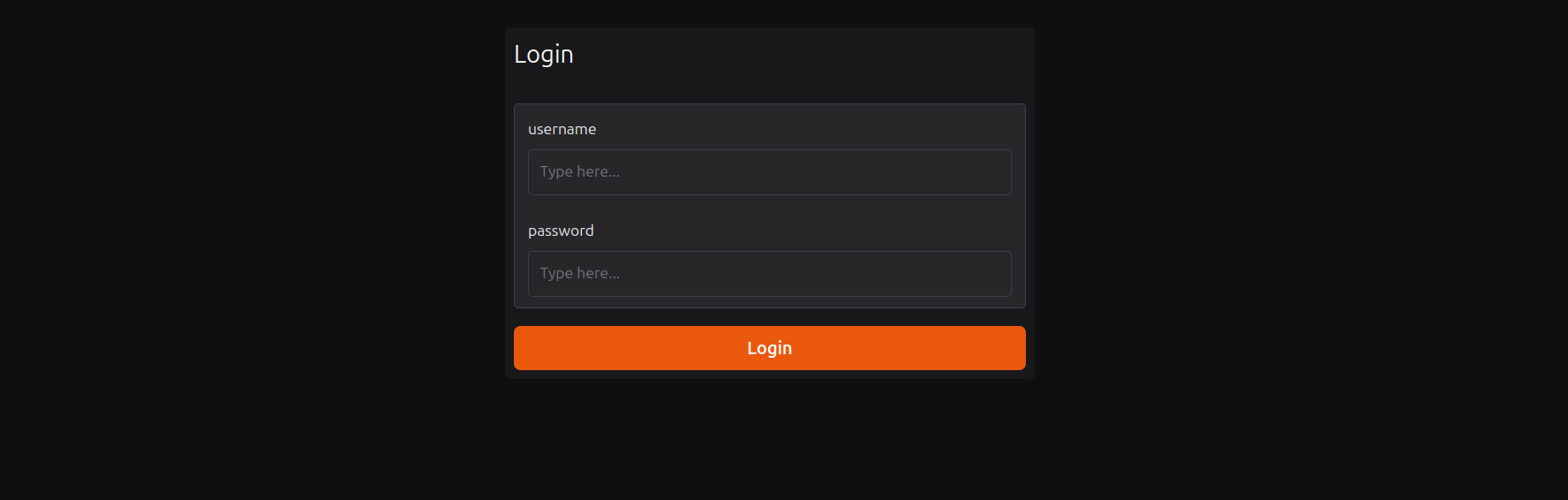 Login view for the shared Gradio app